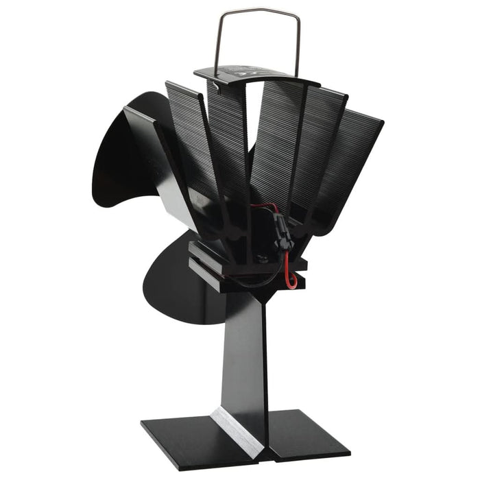 Ventilator de sobă cu alimentare termică, 3 palete, negru - WALTI WALTI