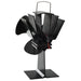 Ventilator de sobă cu alimentare termică, 3 palete, negru - WALTI WALTI