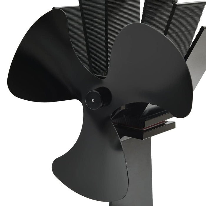 Ventilator de sobă cu alimentare termică, 3 palete, negru - WALTI WALTI
