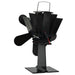 Ventilator de sobă cu alimentare termică, 5 palete, negru - WALTI WALTI
