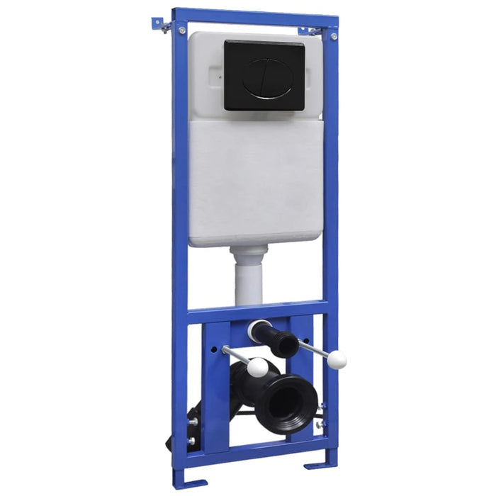 Vas toaletă suspendat cu rezervor încastrat, negru, ceramică - WALTI WALTI