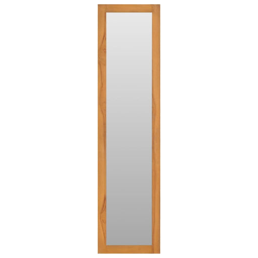 Oglindă de perete cu rafturi, 30x30x120 cm, lemn masiv de tec - WALTI WALTI