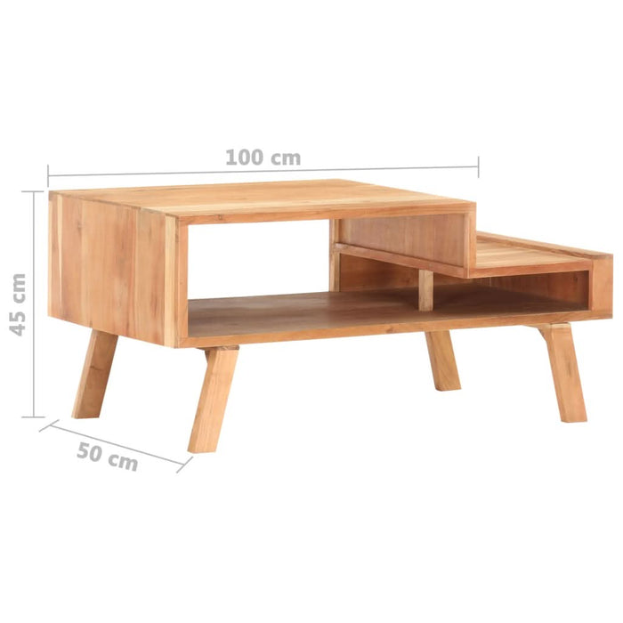 Măsuță de cafea, 100x50x45 cm, lemn masiv de acacia - WALTI WALTI