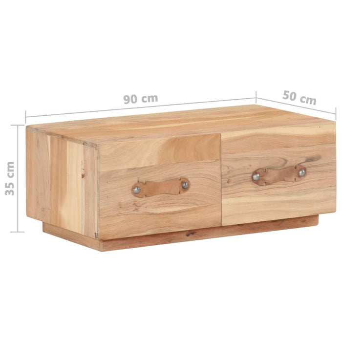 Măsuță de cafea, 90x50x35 cm, lemn masiv reciclat - WALTI WALTI