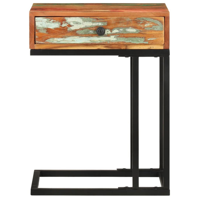Masă laterală formă U, 45 x 30 x 61 cm, lemn masiv reciclat - WALTI WALTI