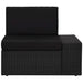 Set mobilier de grădină, 5 piese, negru, poliratan - WALTI WALTI