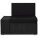 Set mobilier de grădină, 5 piese, negru, poliratan - WALTI WALTI