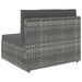 Set mobilier de grădină, 5 piese, gri, poliratan - WALTI WALTI