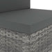 Set mobilier de grădină, 5 piese, gri, poliratan - WALTI WALTI