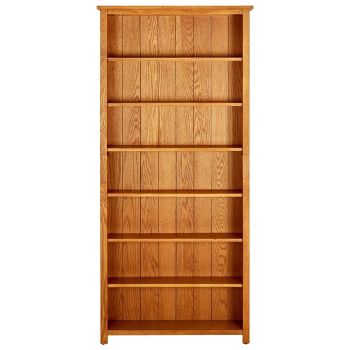 Bibliotecă cu 7 rafturi, 90 x 22,5 x 200 cm, lemn masiv stejar - WALTI WALTI