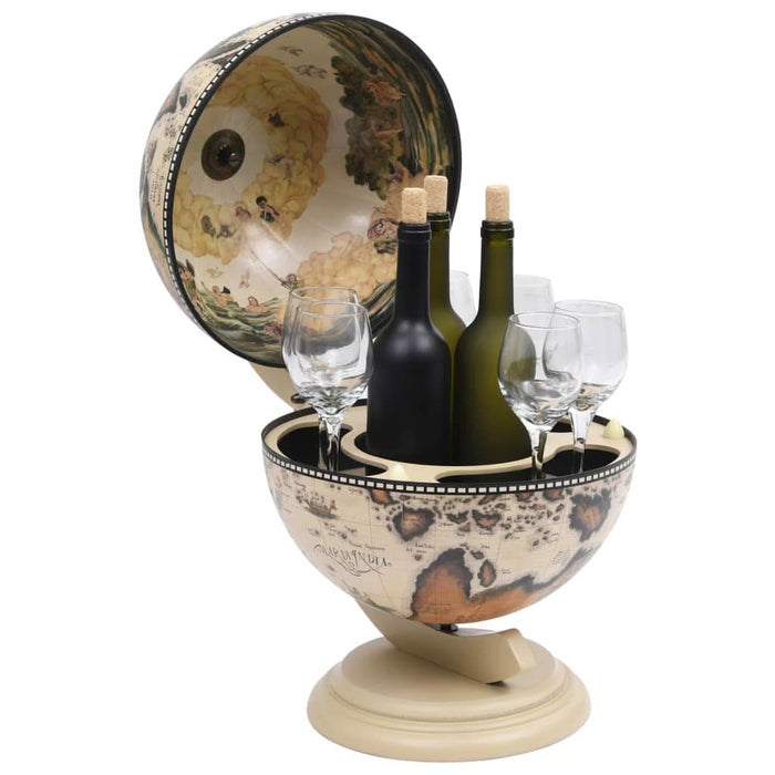 Bar tip glob pământesc suport sticle vin, alb, eucalipt - WALTI WALTI
