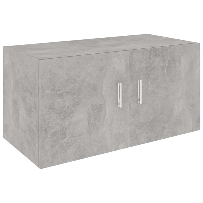 Dulap montat pe perete, gri beton, 80 x 39 x 40 cm, PAL - WALTI WALTI
