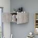 Dulap montat pe perete, gri beton, 80 x 39 x 40 cm, PAL - WALTI WALTI
