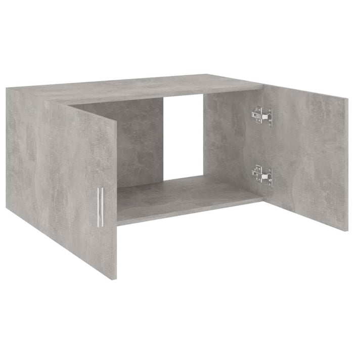 Dulap montat pe perete, gri beton, 80 x 39 x 40 cm, PAL - WALTI WALTI