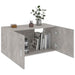Dulap montat pe perete, gri beton, 80 x 39 x 40 cm, PAL - WALTI WALTI
