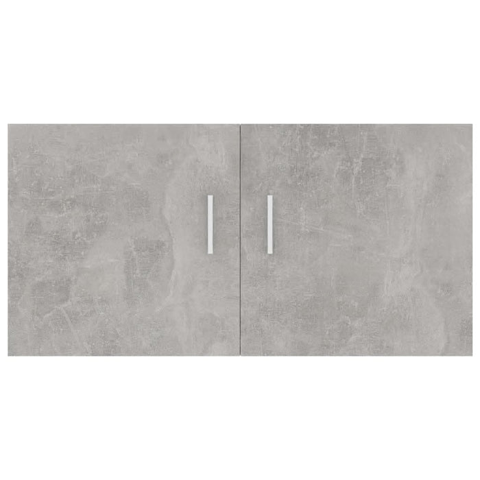 Dulap montat pe perete, gri beton, 80 x 39 x 40 cm, PAL - WALTI WALTI
