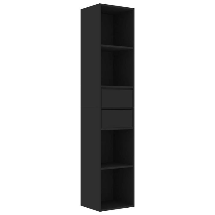 Bibliotecă, negru, 36 x 30 x 171 cm, PAL - WALTI WALTI