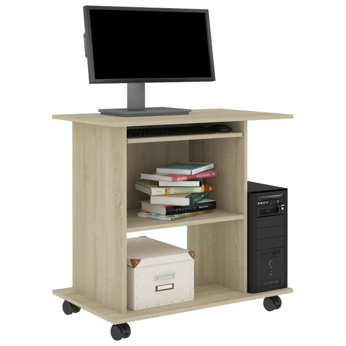 Birou de calculator, stejar Sonoma, 80 x 50 x 75 cm, PAL - WALTI WALTI