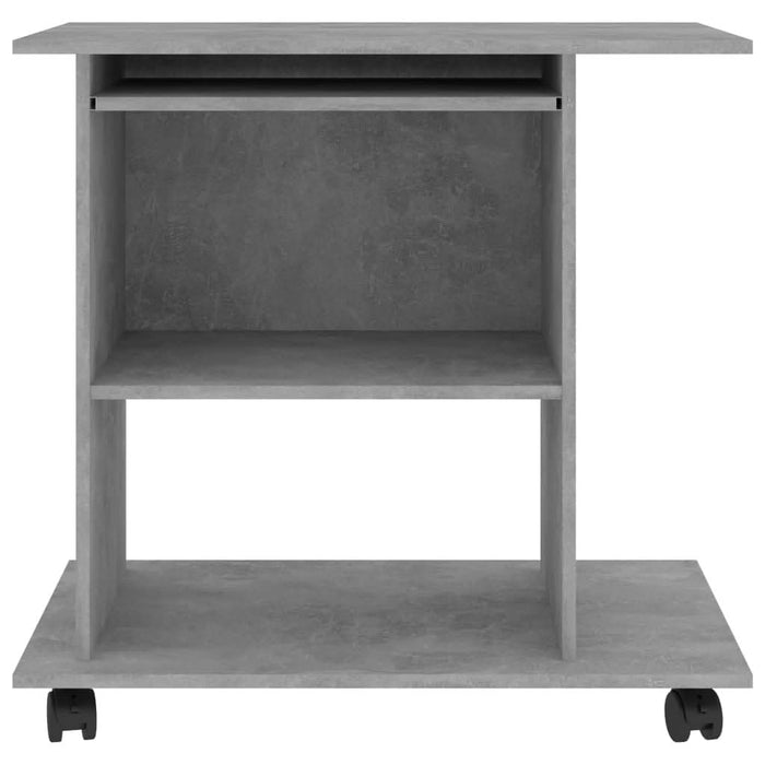 Birou de calculator, gri beton, 80 x 50 x 75 cm, PAL - WALTI WALTI