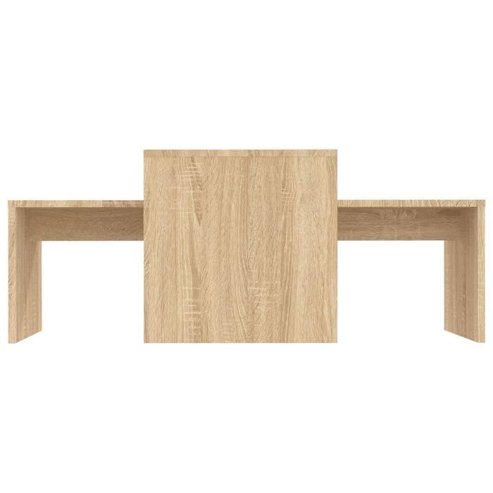 Set măsuțe de cafea, stejar sonoma, 100x48x40 cm, PAL - WALTI WALTI