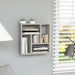 Raft de perete, gri beton, 45,1x16x45,1 cm, PAL - WALTI WALTI
