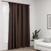 Draperie opacă, aspect de in, gri taupe, 290x245 cm, cu cârlige - WALTI WALTI