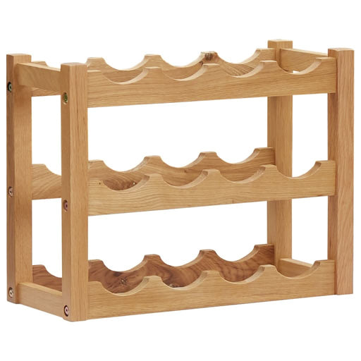 Suport 12 sticle de vin, 47 x 21 x 36, lemn masiv de stejar - WALTI WALTI