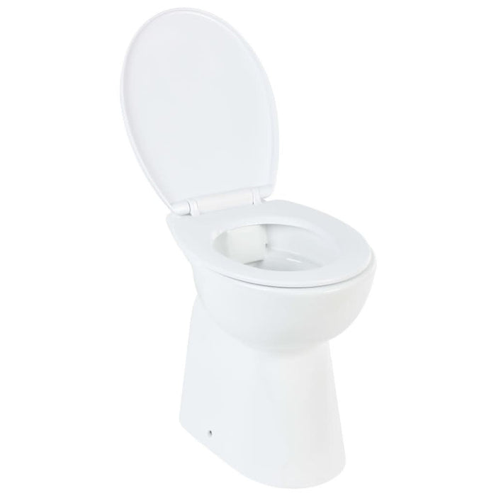 Vas WC fără ramă, închidere silențioasă, + 7 cm, alb, ceramică - WALTI WALTI