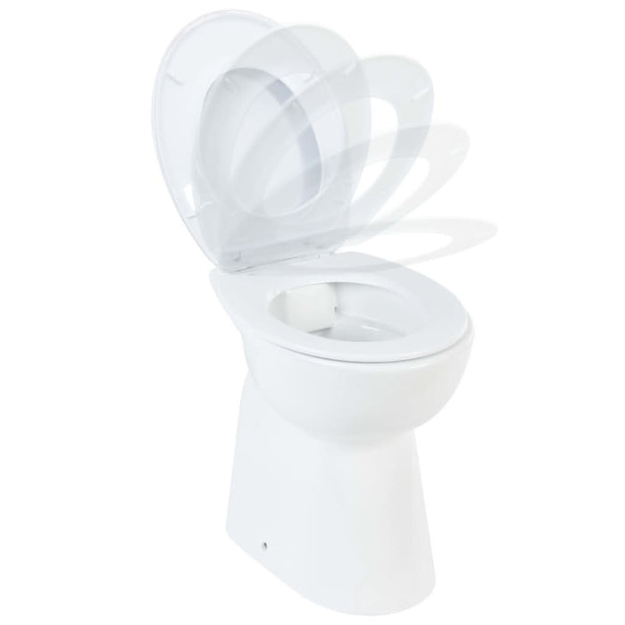 Vas WC fără ramă, închidere silențioasă, + 7 cm, alb, ceramică - WALTI WALTI
