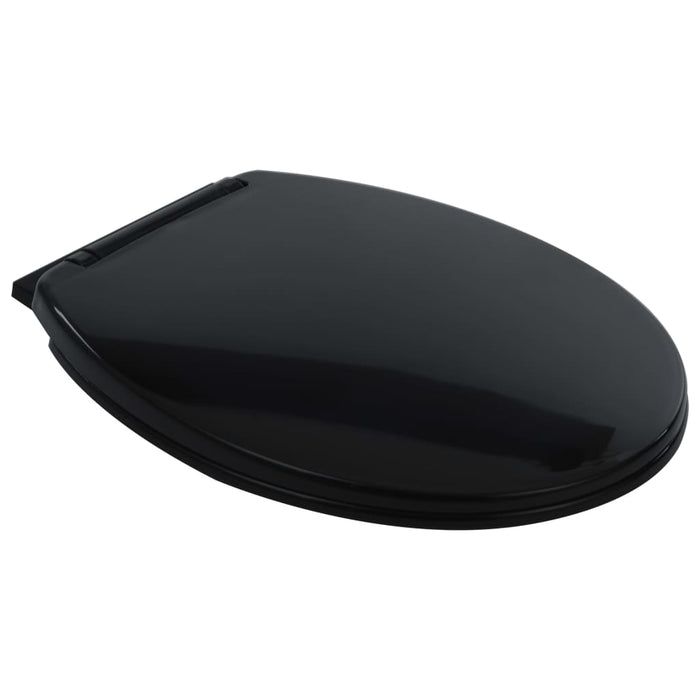 Vas WC fără ramă închidere silențioasă, + 7 cm, negru, ceramică - WALTI WALTI