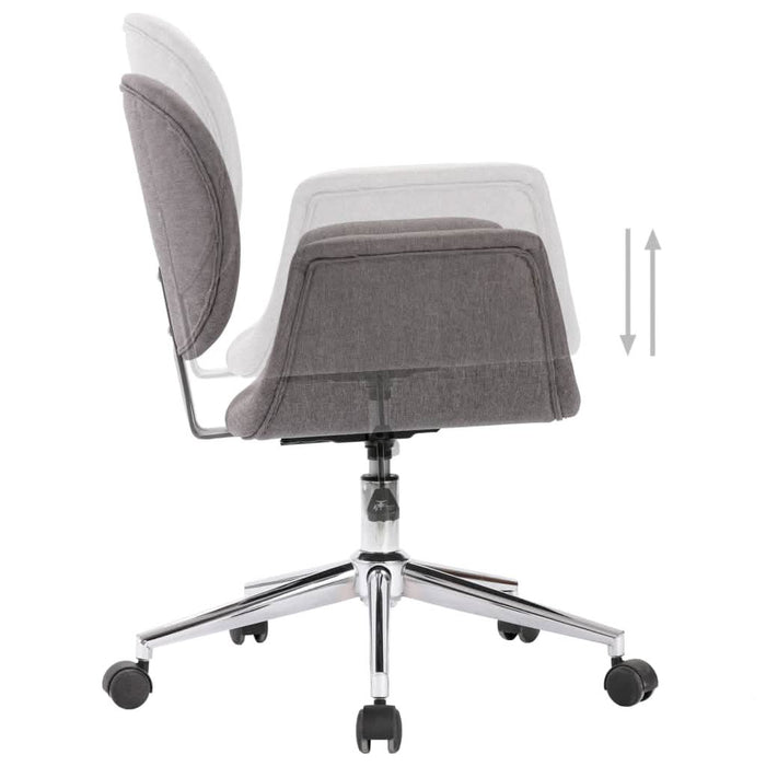 Scaun de birou pivotant, gri, material textil - WALTI WALTI