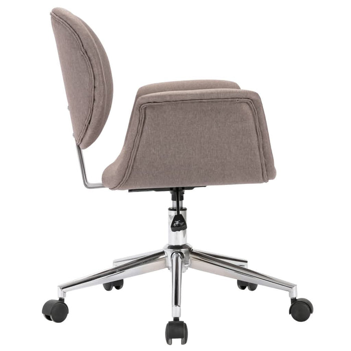 Scaun de birou pivotant, gri taupe, material textil - WALTI WALTI