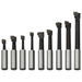Freze alezare 9 buc. 12 mm cu baza din lemn - WALTI WALTI