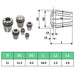 Coliere ER11 13 buc., set instrumente de strunjire - WALTI WALTI