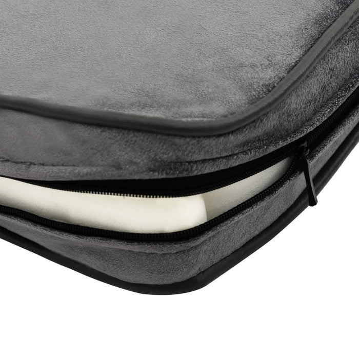 Canapea pentru câini, gri, 81x43x31 cm, pluș & piele ecologică - WALTI WALTI