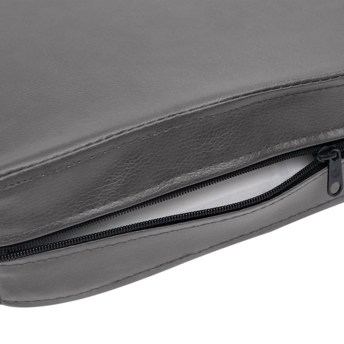 Canapea pentru câini, gri, 80 x 50 x 40 cm, piele ecologică - WALTI WALTI