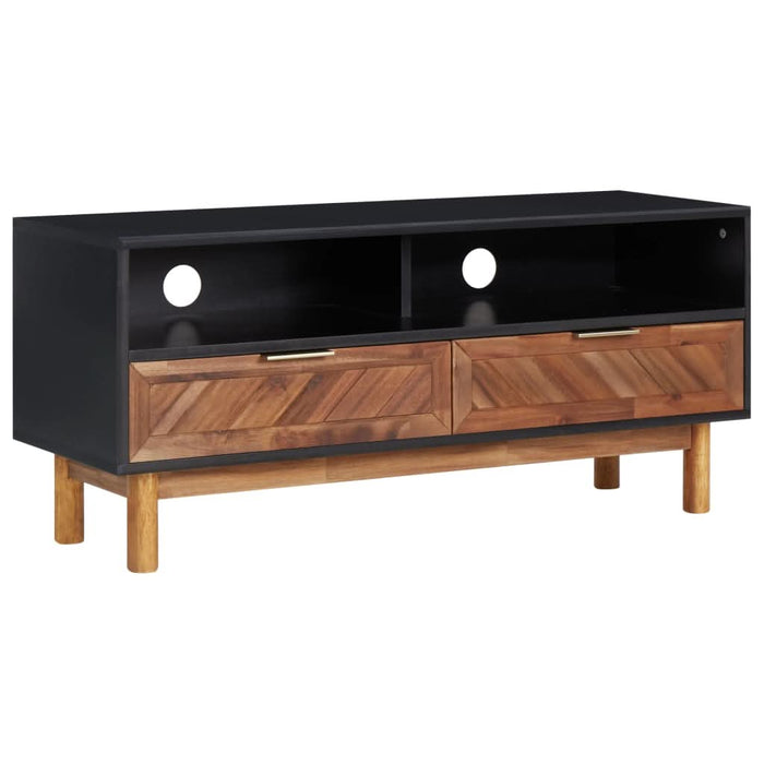 Comodă TV, 100 x 35 x 45 cm, lemn masiv de acacia și MDF - WALTI WALTI