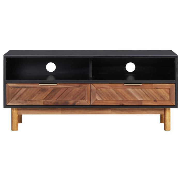 Comodă TV, 100 x 35 x 45 cm, lemn masiv de acacia și MDF - WALTI WALTI