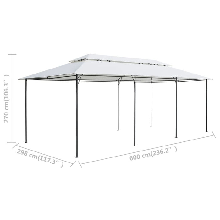 Pavilion, alb, 600 x 298 x 270 cm, 180g/m² - WALTI WALTI