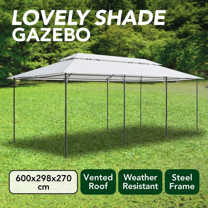 Pavilion, alb, 600 x 298 x 270 cm, 180g/m² - WALTI WALTI