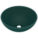 Chiuvetă baie lux verde închis mat 32,5x14 cm ceramică rotund - WALTI WALTI