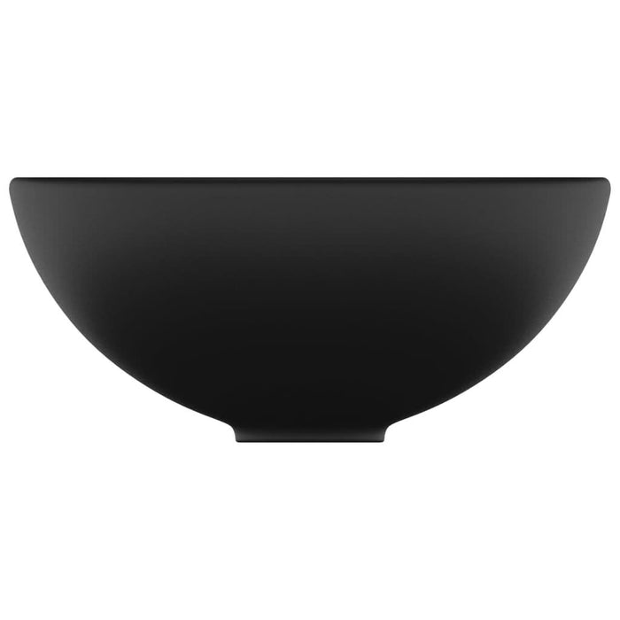 Chiuvetă baie lux, negru mat, 32,5x14 cm, ceramică, rotund - WALTI WALTI