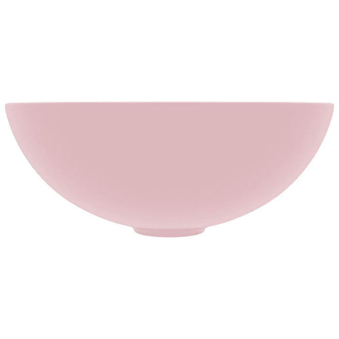 Chiuvetă de baie, roz mat, ceramică, rotund - WALTI WALTI