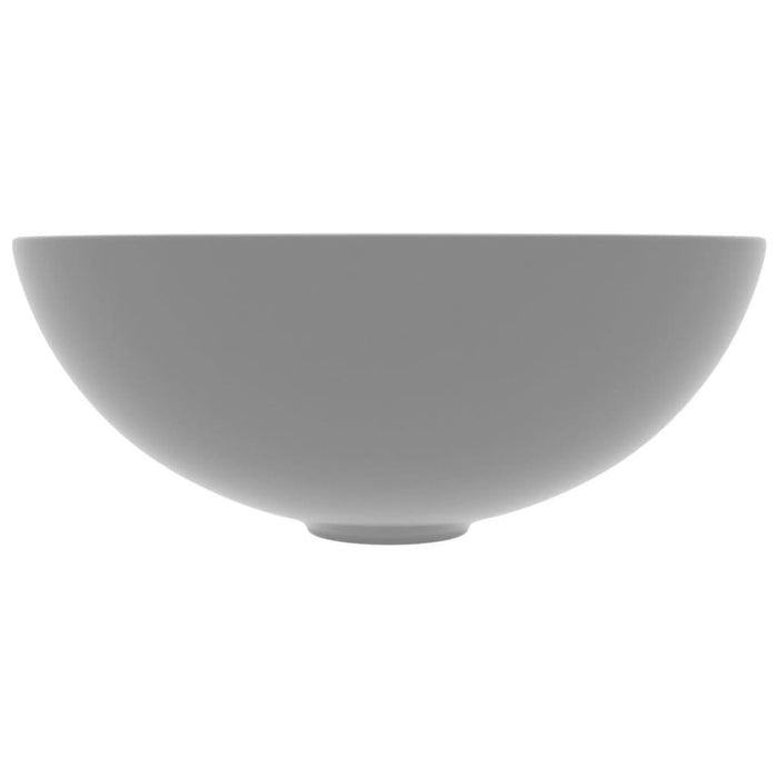 Chiuvetă de baie, gri deschis, ceramică, rotund - WALTI WALTI