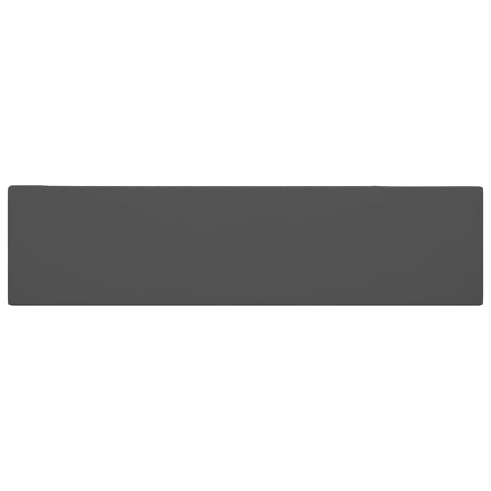 Chiuvetă de baie cu preaplin, gri închis, ceramică - WALTI WALTI