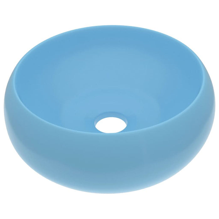 Chiuvetă baie lux albastru deschis mat 40x15 cm ceramică rotund - WALTI WALTI