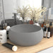 Chiuvetă baie lux gri deschis mat 40x15 cm ceramică rotund - WALTI WALTI