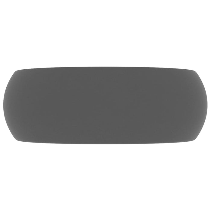 Chiuvetă baie lux, gri închis mat, 40x15 cm, ceramică, rotund - WALTI WALTI