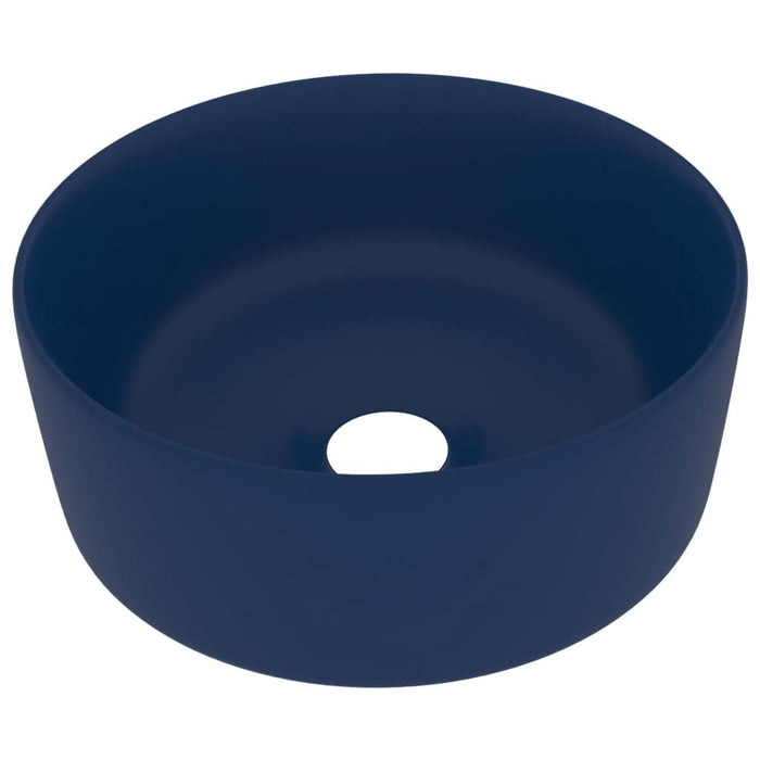 Chiuvetă baie lux albastru închis mat 40x15 cm ceramică rotund - WALTI WALTI