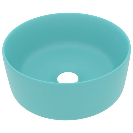Chiuvetă baie lux verde deschis mat 40x15 cm ceramică rotund - WALTI WALTI